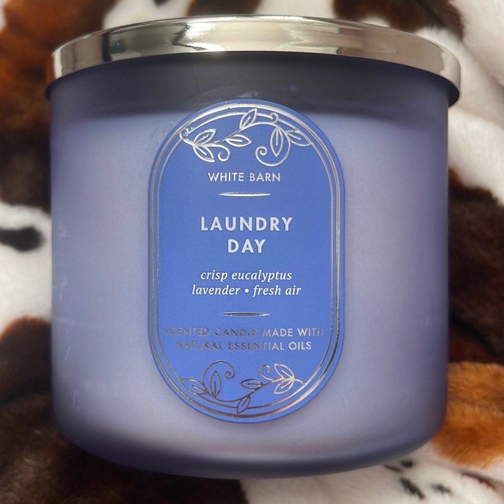 NEW Laundry Day Bath & Body Works 3-Wick Candle